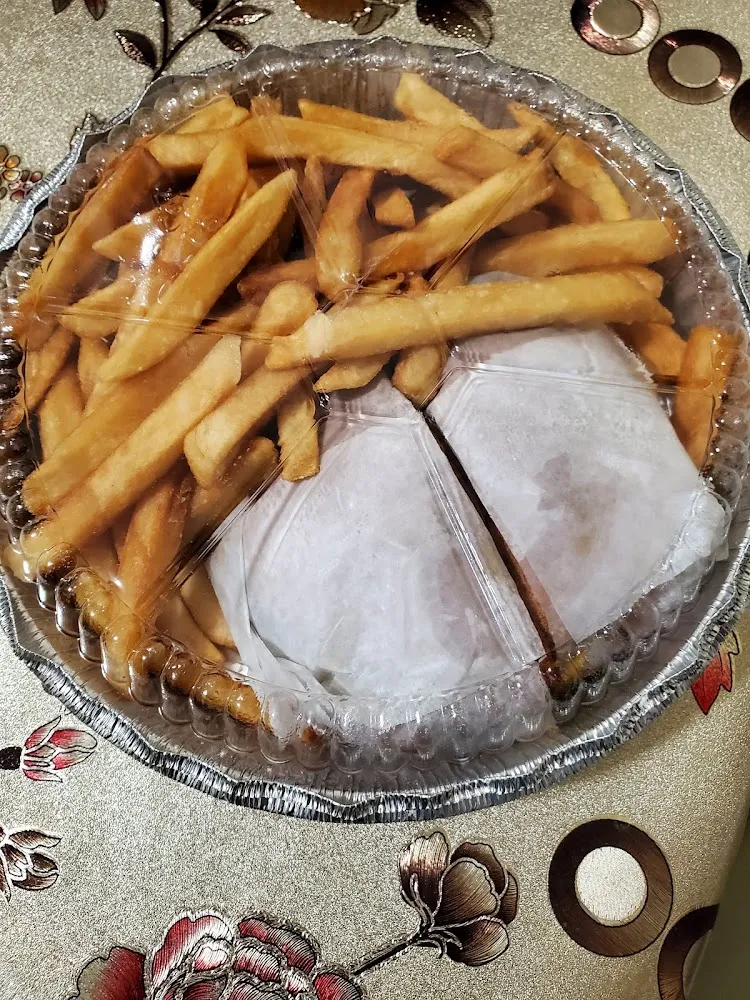 Bacon Chesse Burger with French Fries